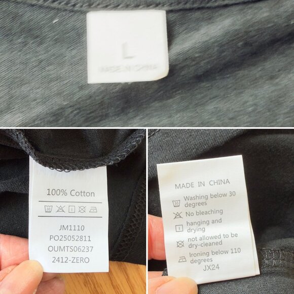 Theater Star Graphic T Shirt Size L Black Cotton Short Sleeve Top Glam - Picture 4 of 10